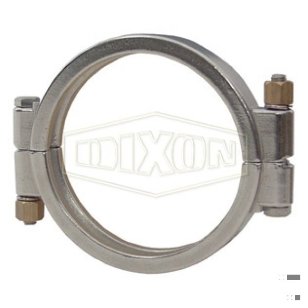 Bolt Clamp, 20 ft-lb Load, 304 SS, Domestic